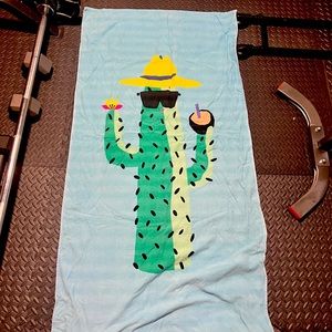 Cactus beach towel